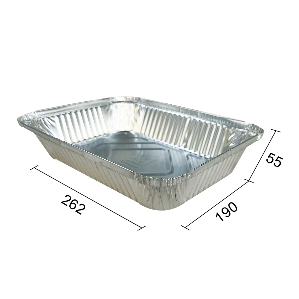 Recyclable Aluminium Foil Food Box 