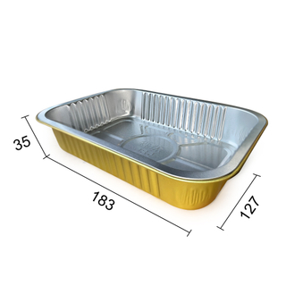 Best Selling Pollution Free Factory Stock Full Sizes Aluminium Material and Food Use Disposable Aluminium Foil Container