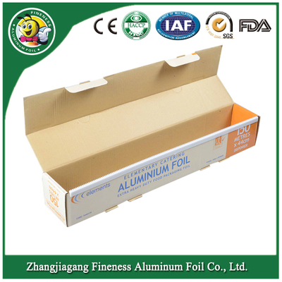 Household Aluminum Foil Roll with Corrugated Box and Plastic Tray