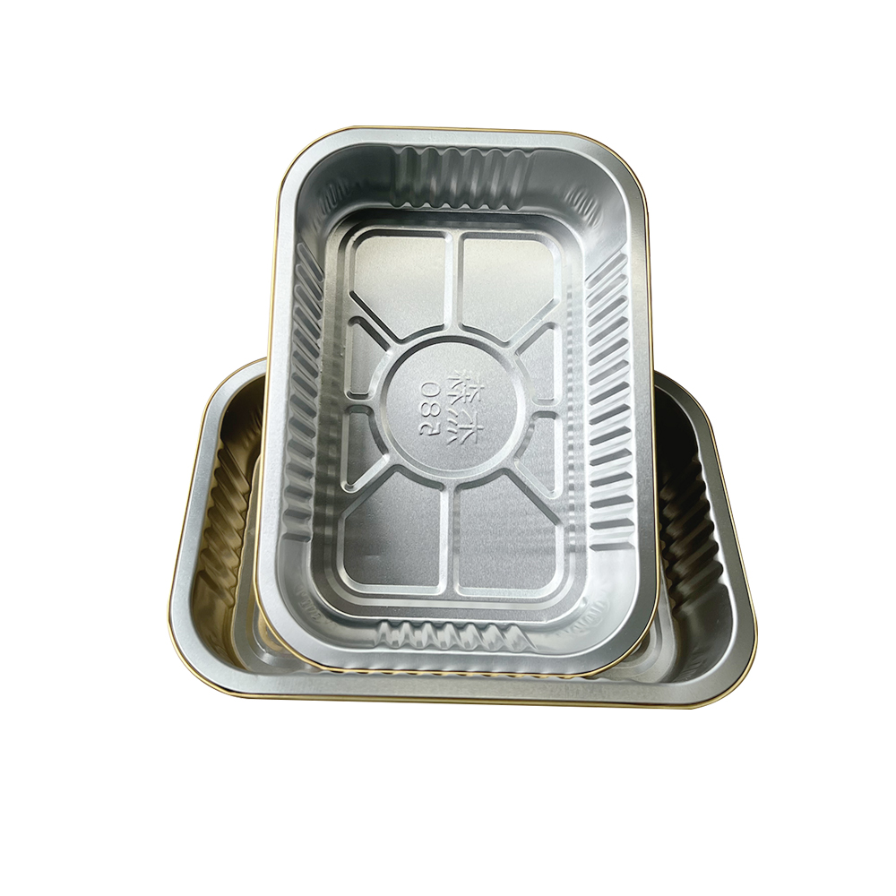 Customized Round Aluminium Foil Takeaway Food Packaging Container Disposable Aluminum Foil Pans