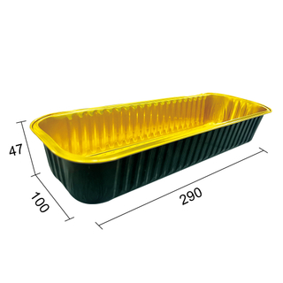 China Factory Wholesale Disposable Food Packaging Aluminium Foil Rectangle Loaf Shape Pan Containers Tray